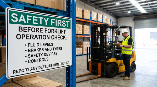 Pre-Start Inspection Signs, Tags & Log Books for Mobile Plant