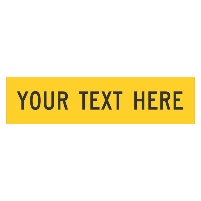 Multi Message Frame Sign - Blank Yellow (with custom text)