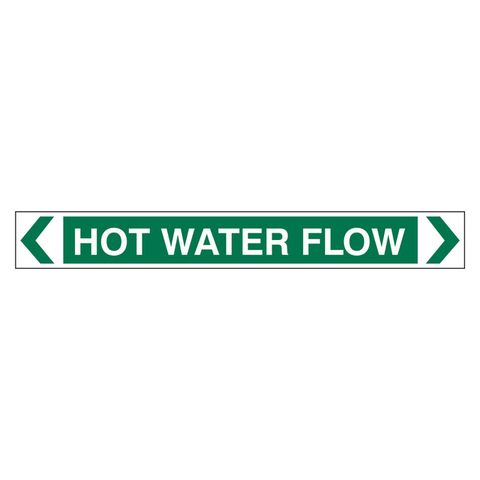 Pipe Marker - Hot Water Flow