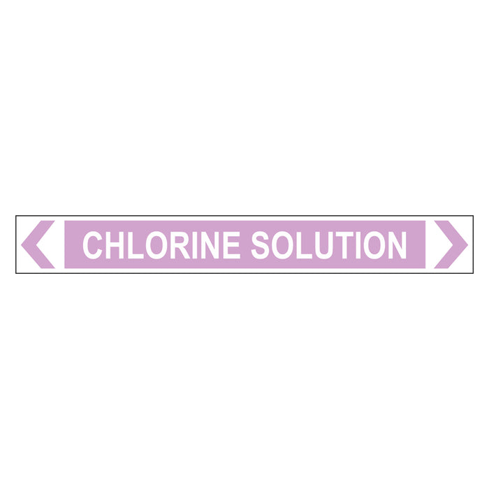Pipe Marker - Chlorine Solution