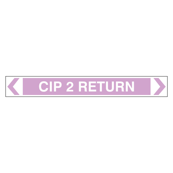 Pipe Marker - CIP 2 Return