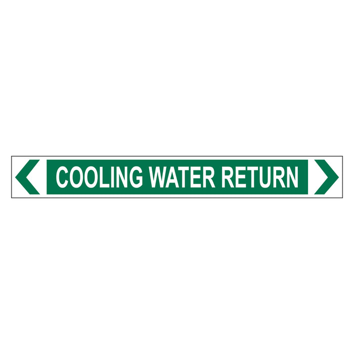 Pipe Marker - Cooling Water Return