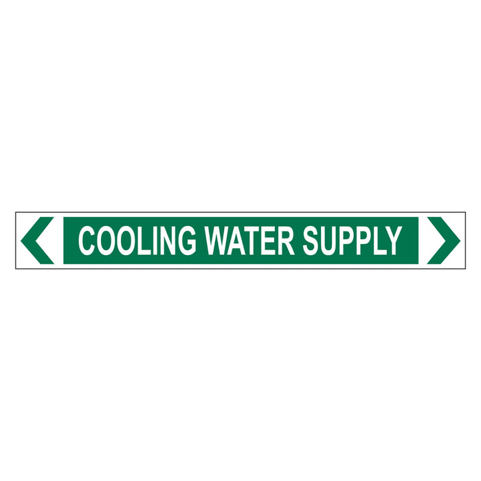 Pipe Marker - Cooling Water Supply