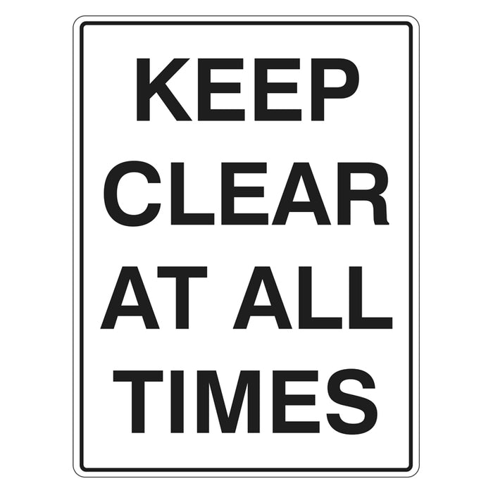 Car Park Sign - Keep Clear At All Times
