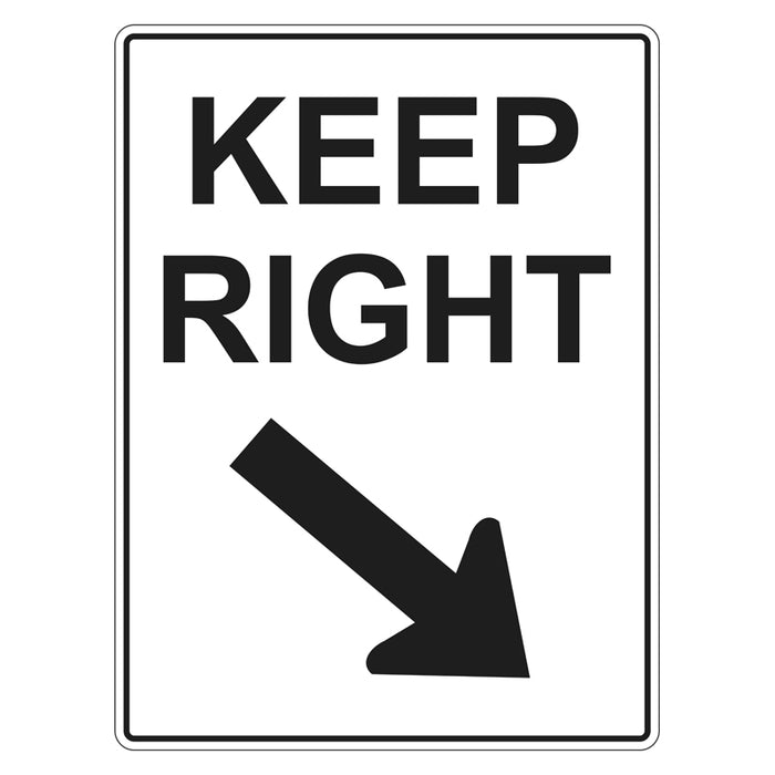 Car Park Sign - Keep Right