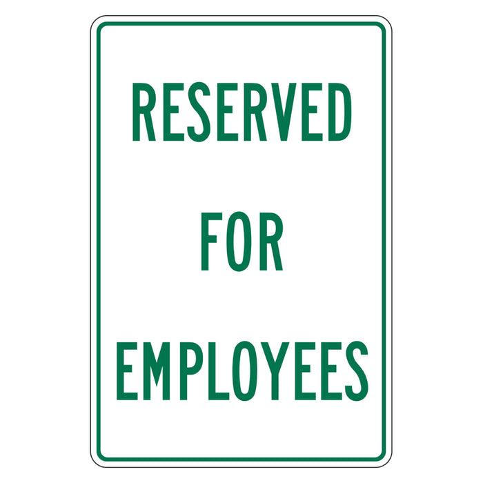 Car Park Sign - Reserved For Employees