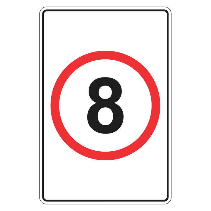 Speed Limit Sign - 8km
