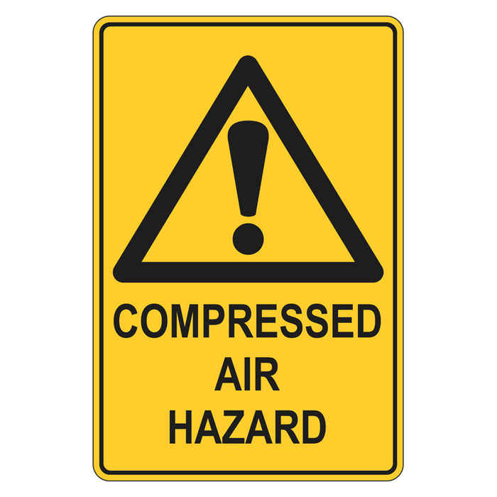 Warning Sign - Compressed Air Hazard