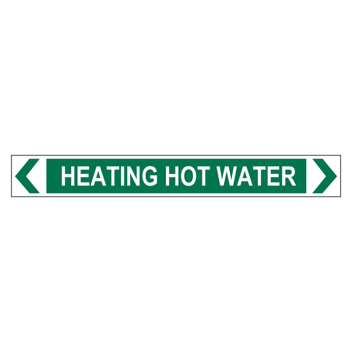 Pipe Marker - Heating Hot Water