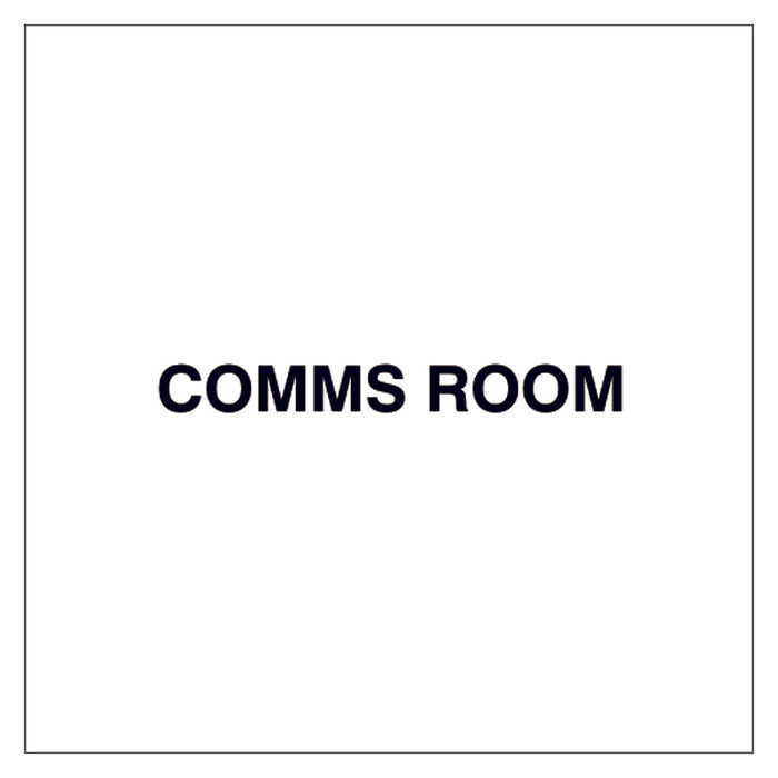 Fire Door Text - Comms Room