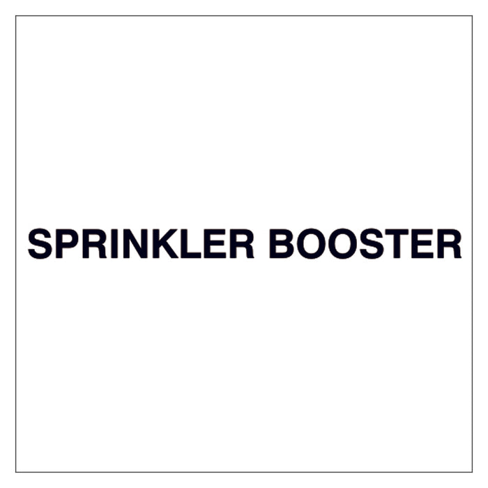 Fire Door Text - Sprinkler Booster