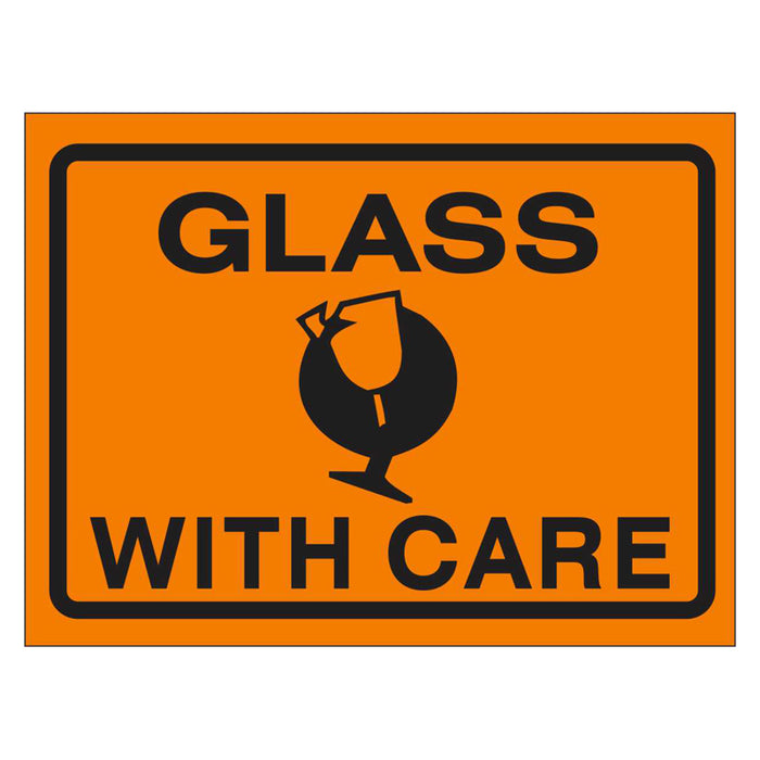Packaging Labels - Glass With Care