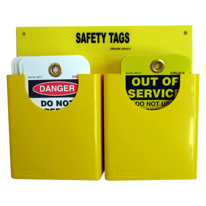 Heavy Duty Safety Tag Holder - 2 Tags
