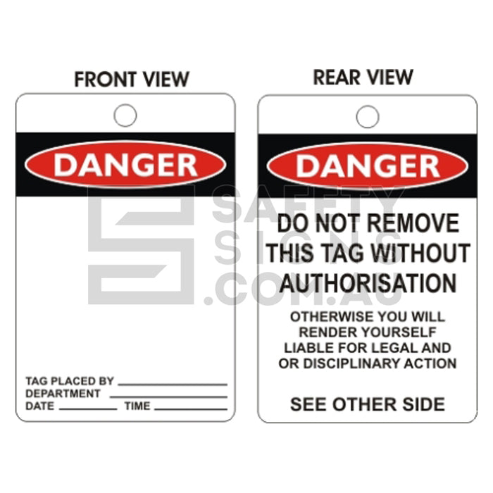 Danger Tags - Blank