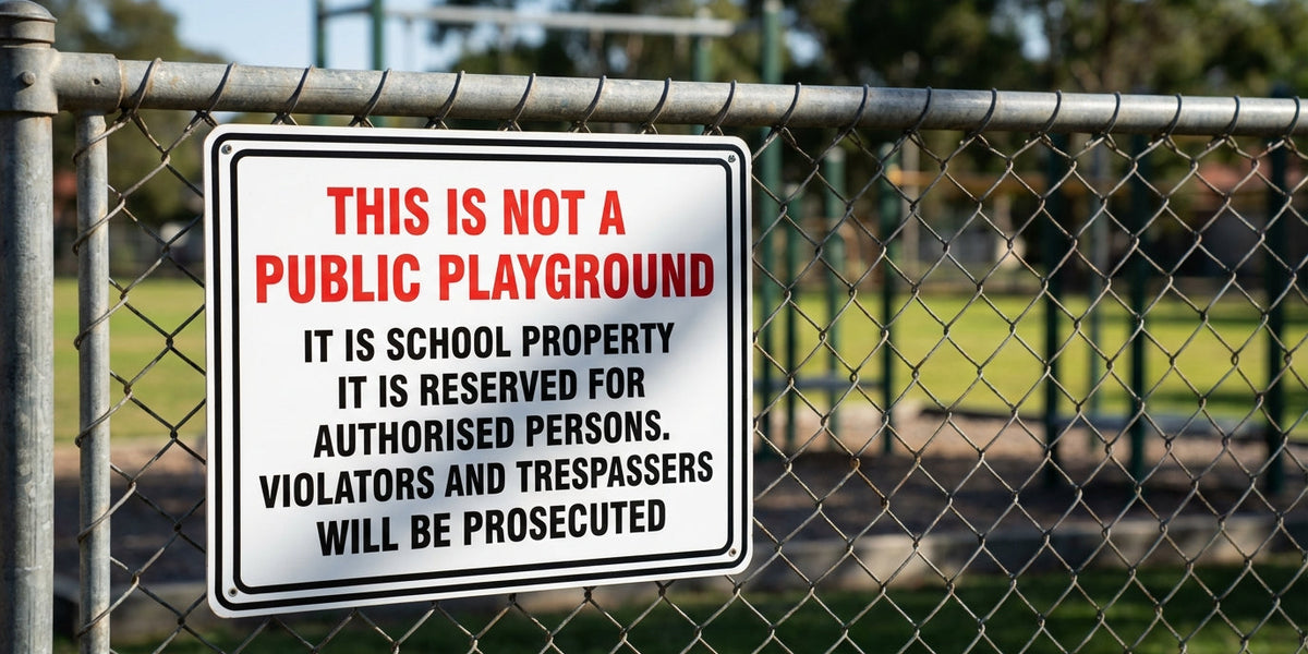 School and Childcare Safety SignSchool and Childcare Safety Signs: A ...