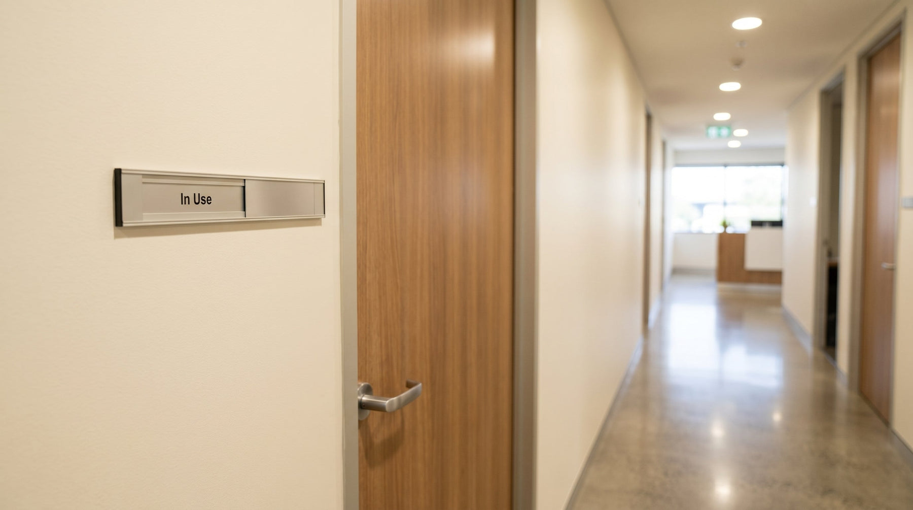 In Use / Vacant & Amenity Door Signs for Workplaces