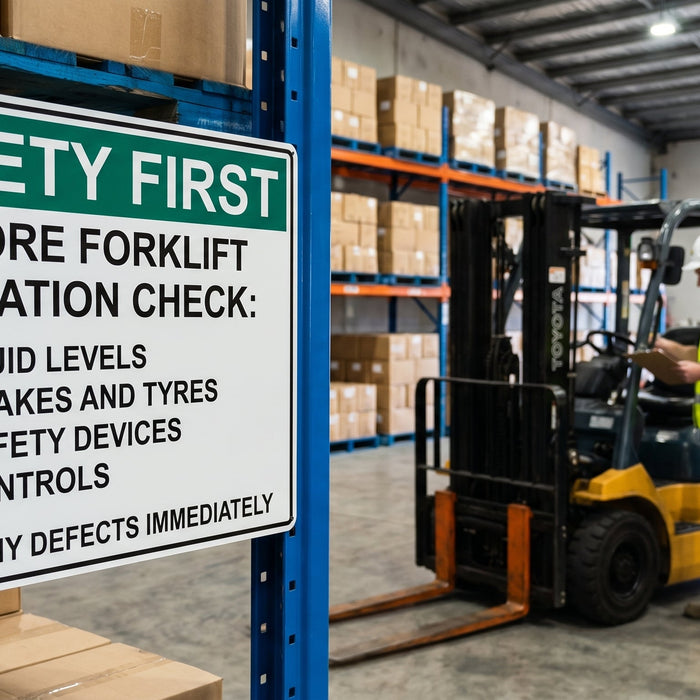 Pre-Start Inspection Signs, Tags & Log Books for Mobile Plant