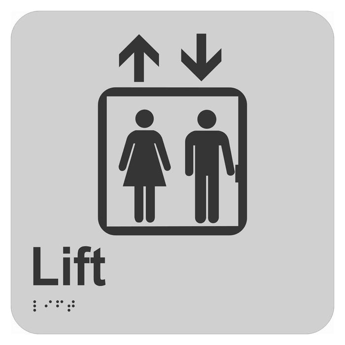 Braille Sign - Lift