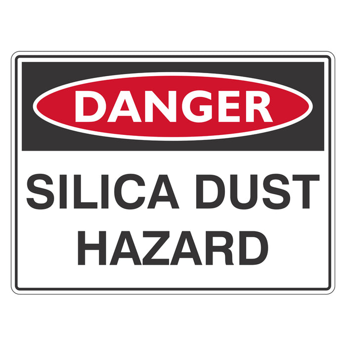 Danger Sign - Silica Dust Hazard