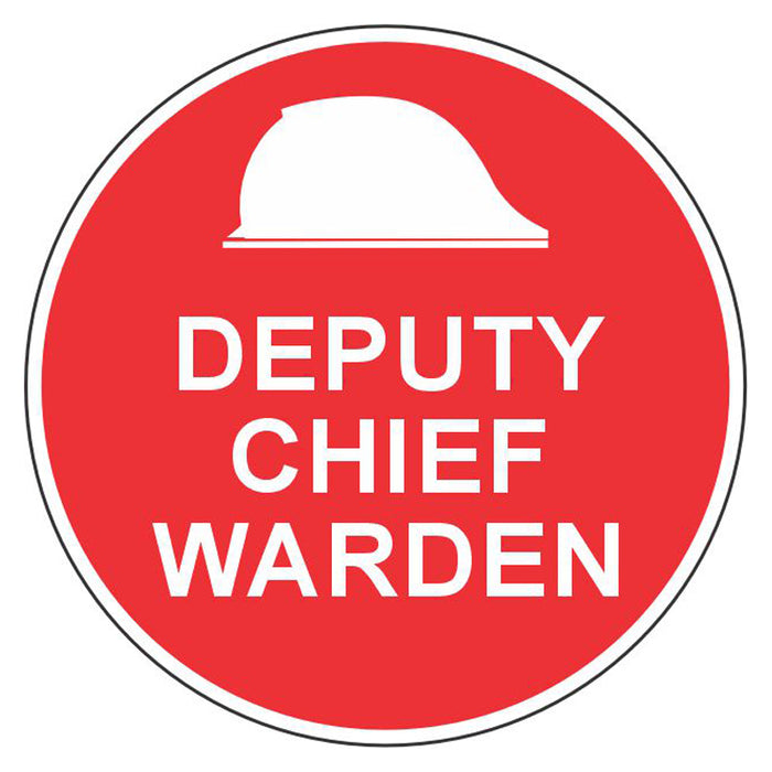 Hard Hat Label - Deputy Chief Warden