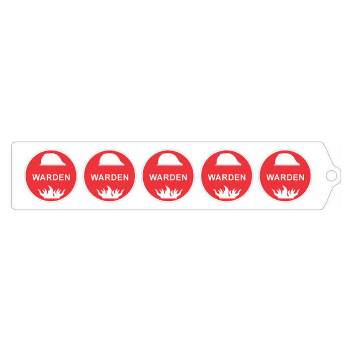 Hard Hat Label - Fire Warden