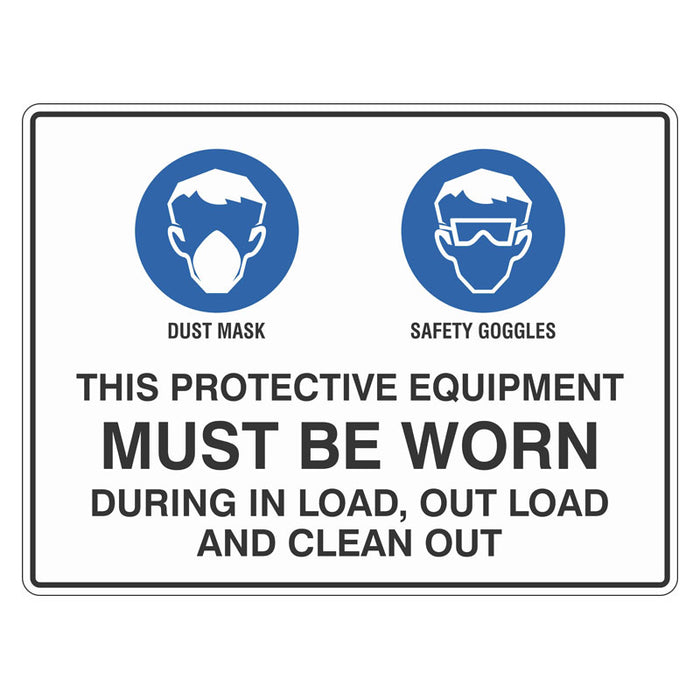 Mandatory Sign - This Protective Equipment Must Be Worn (Grain Storage)