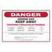 Biosecurity Sign - Phosphine Fumigation Danger Sign (Australia Wide) - 600x900mm metal