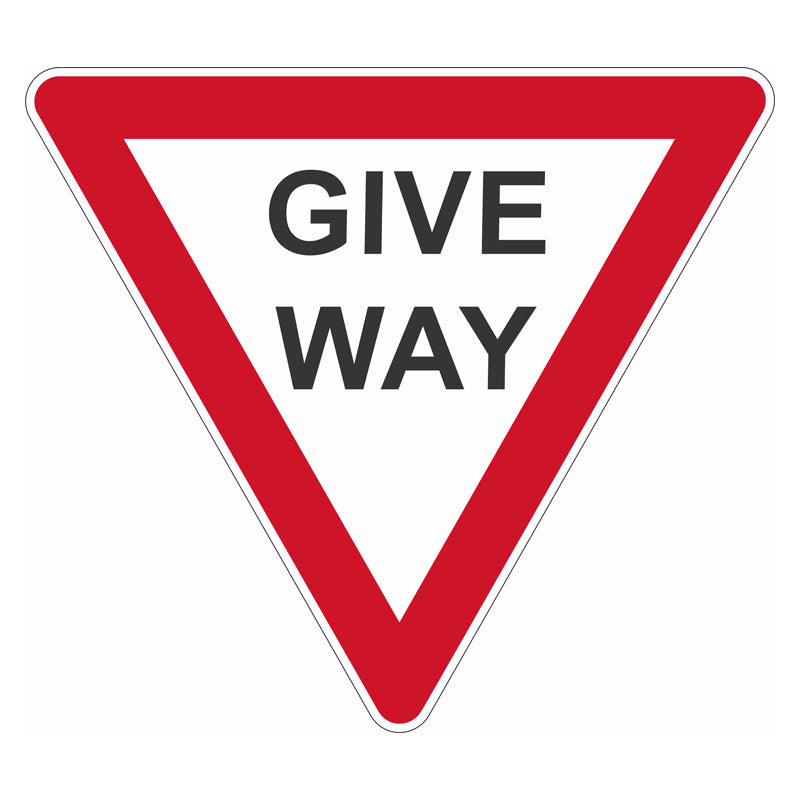 Traffic Sign - Give Way (R1-2A) — Safetysigns.com.au