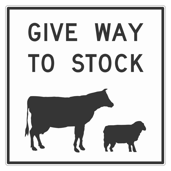 Traffic Sign - Give Way to Stock (R1-V6)
