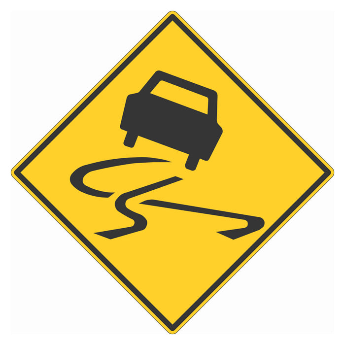 Traffic Sign - Slippery (W5-20A)