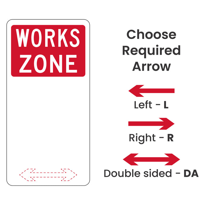 Works Zone Sign