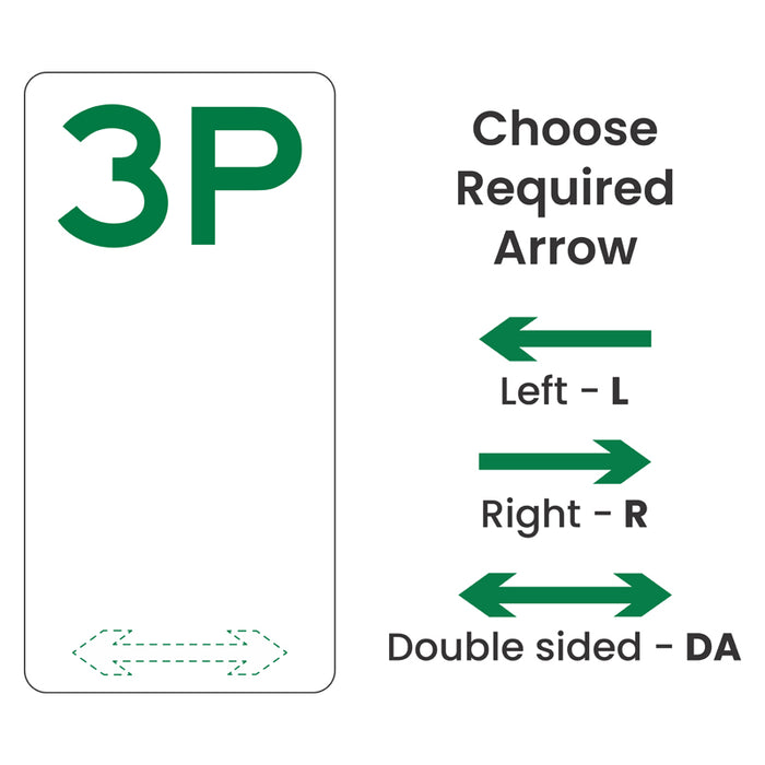 3 Hour Parking Sign