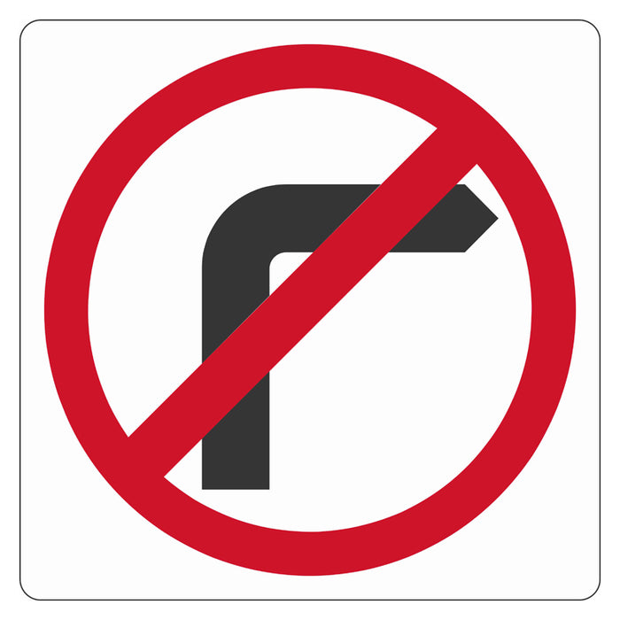 Traffic Sign - No Right Turn (R2-6A)