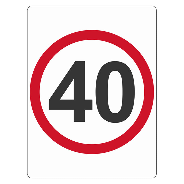 Traffic Sign - 40 KM (R4-1)