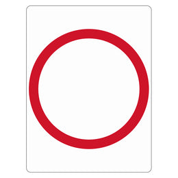 Traffic Sign - __ KM (R4-1) - 450x600mm Class 1 reflective aluminium