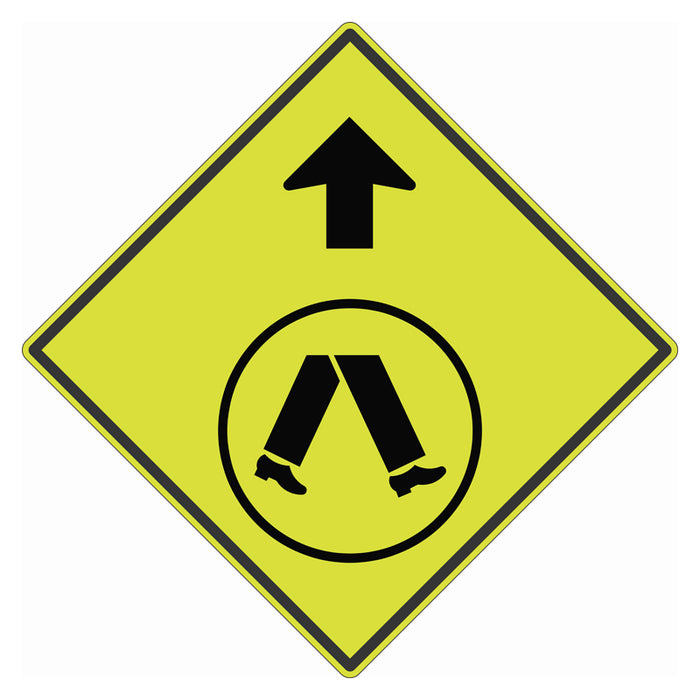 Traffic Sign - Pedestrian Crossing Ahead (W6-2A)