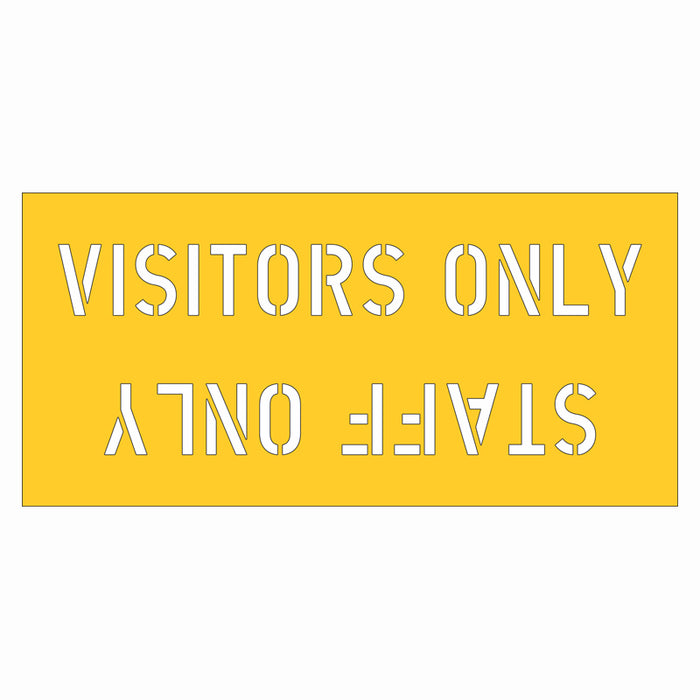 Stencil - Visitors Only / Staff Only