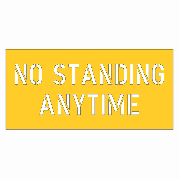 Stencil - No Standing Anytime