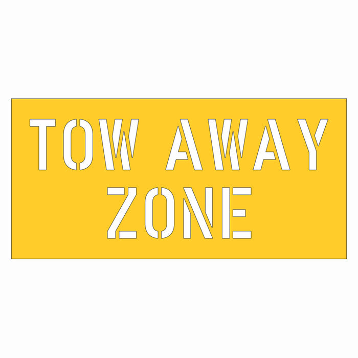 Stencil - Tow Away Zone