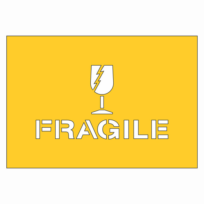 Packaging Stencil - Fragile