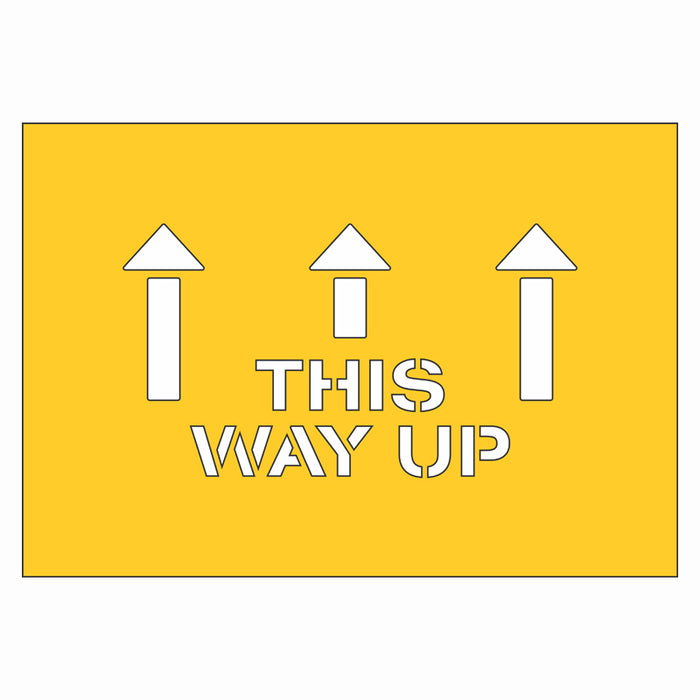 Packaging Stencil - This Way Up