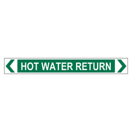 Pipe Marker - Hot Water Return