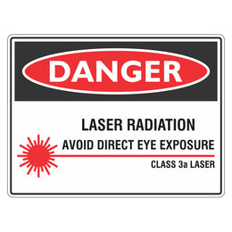 Danger Sign - Laser Radiation - 150x225mm self-adhesive vinyl