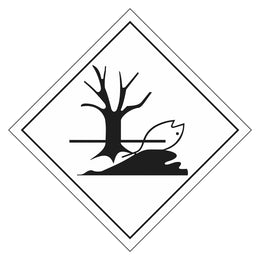 Hazchem Sign - Marine Pollutant - 270x270mm self-adhesive vinyl