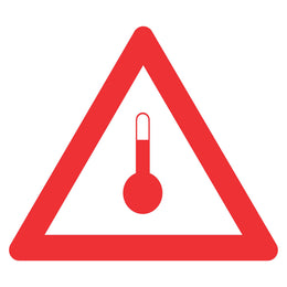 Hazchem Sign - Elevated Temperature - 270x270mm self-adhesive vinyl