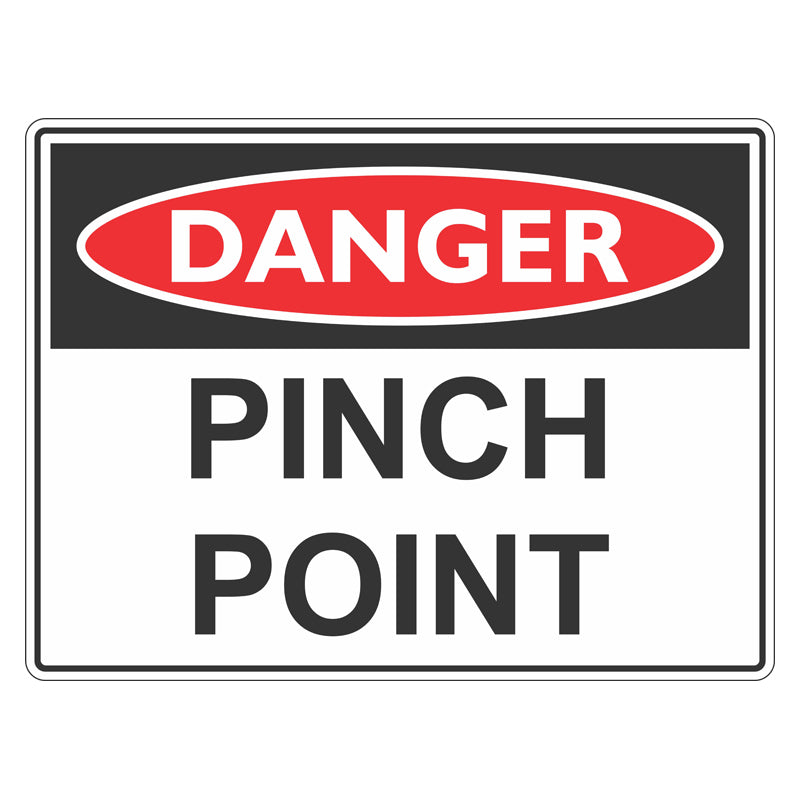 Danger Sign - Pinch Point — Safetysigns.com.au
