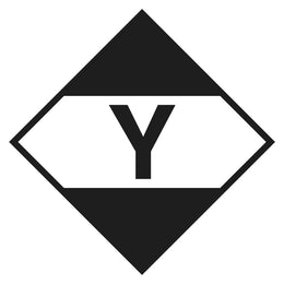 Hazchem GHS Sign - Limited Quantity Air - 100x100mm self-adhesive vinyl