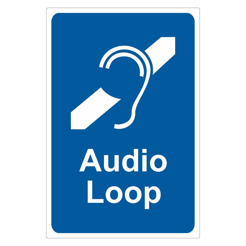 Audio Loop Sign — Safetysigns.com.au