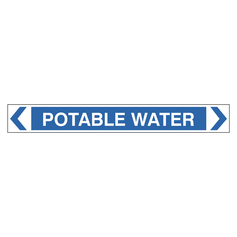 Pipe Marker - Potable Water — Safetysigns.com.au