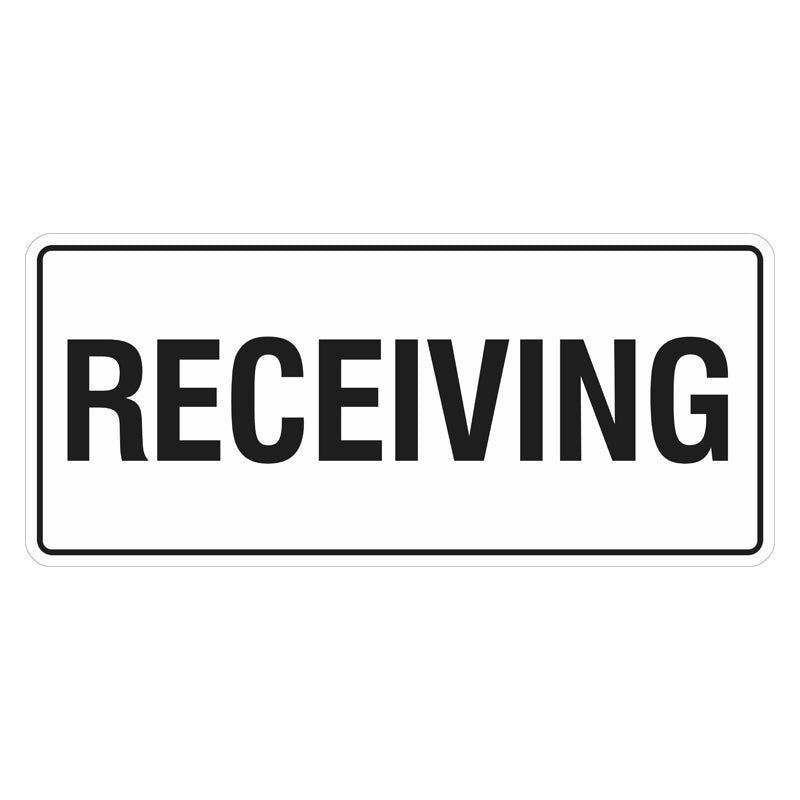 Receivcing Receiving Sign — Safetysigns.com.au